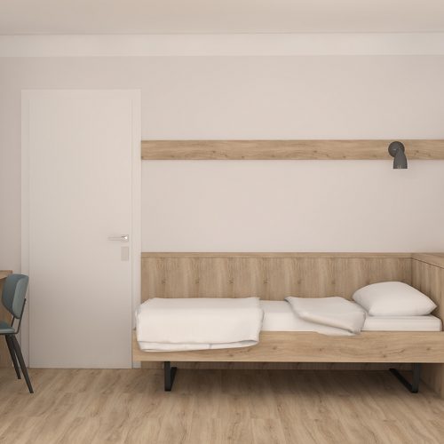 Villa Flöckner Salzburg Dreibettzimmer Einzelbett Zimmer-8